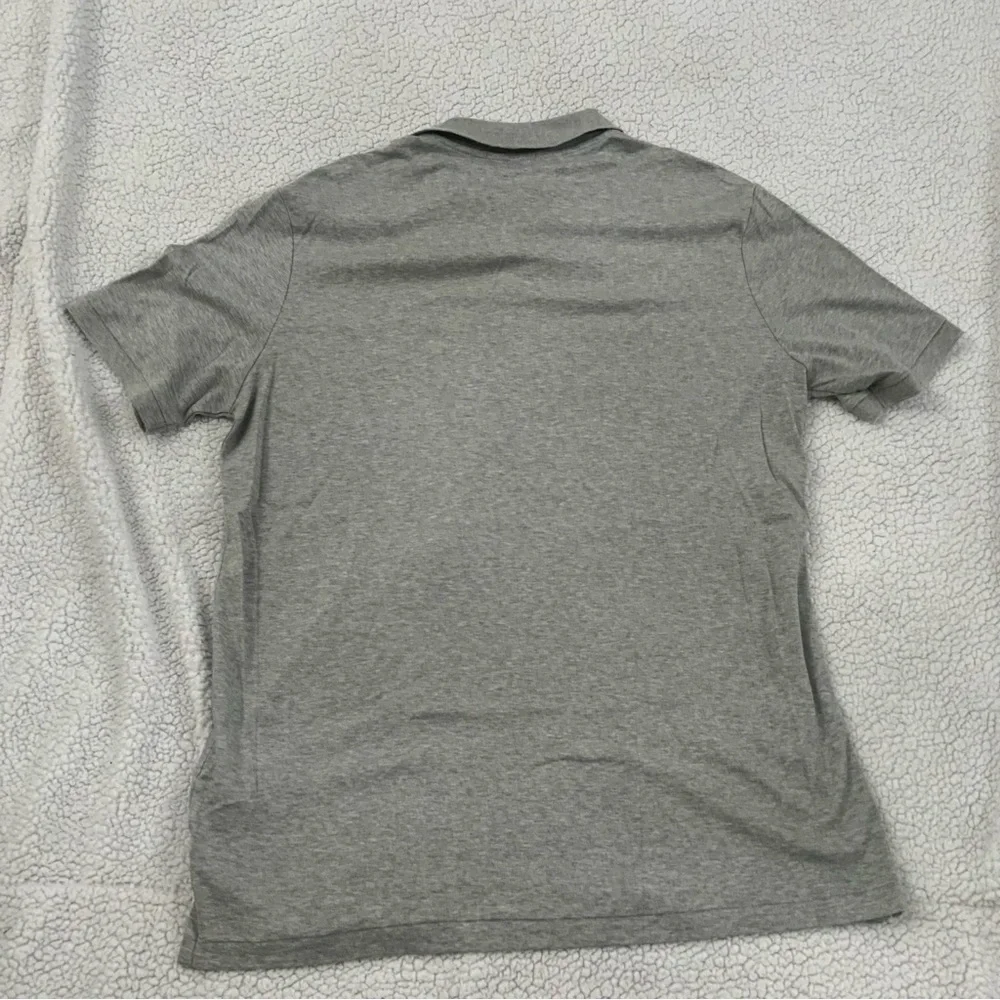 Polo Ralph Lauren Heather Gray Knit Iconic Polo Shirt Classic Fit Men’s Large
